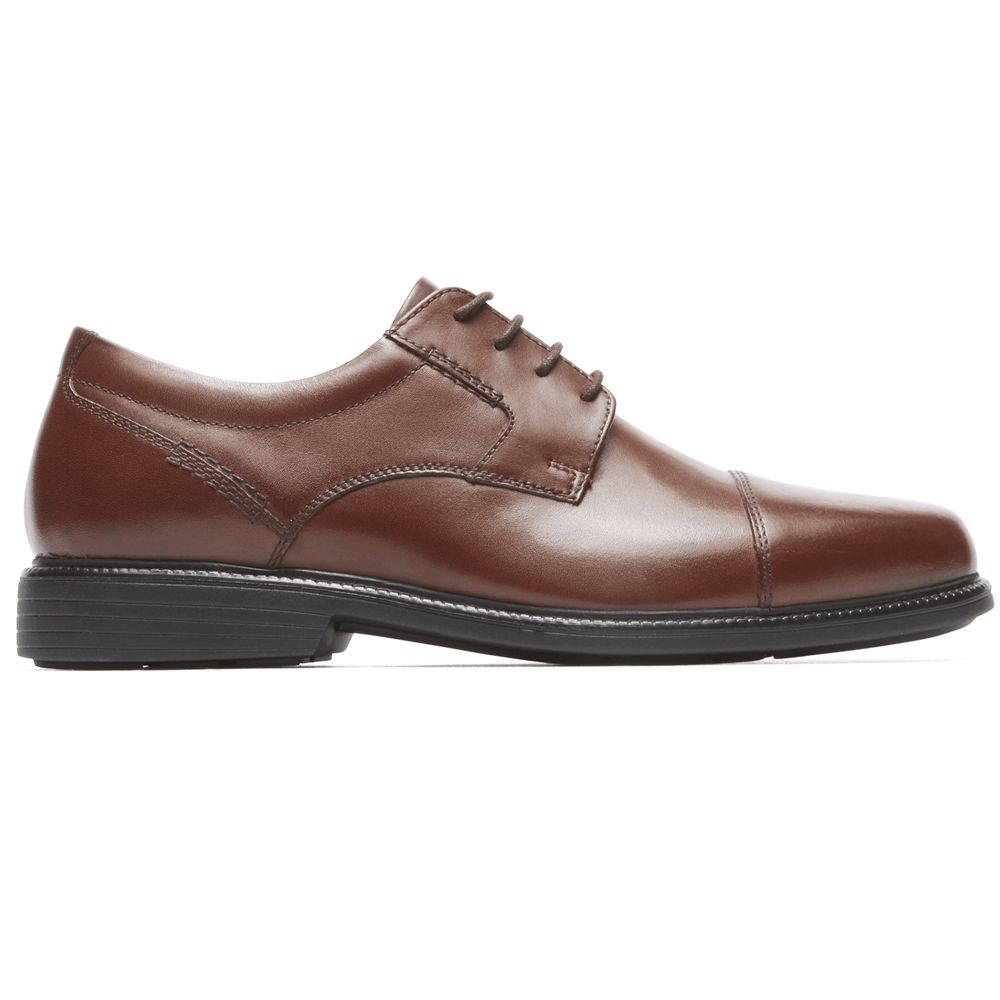 Rockport Canada Charles Road Cap Toe - Mens Oxfords Brown (UHM763918)